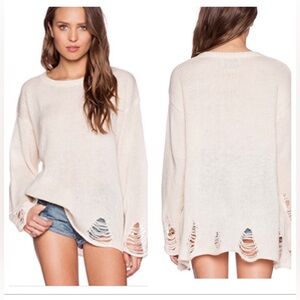 Wildfox White Label Destroyed Sweater